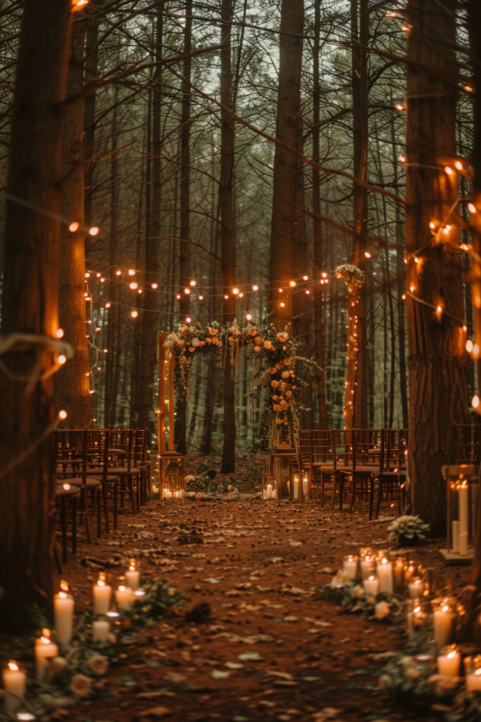 Forest Themed Wedding Ceremony 2