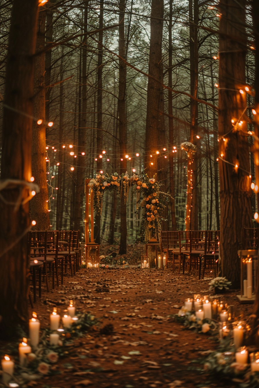 Creating a Charming Forest Wedding Ceremony - Aisle Inspire