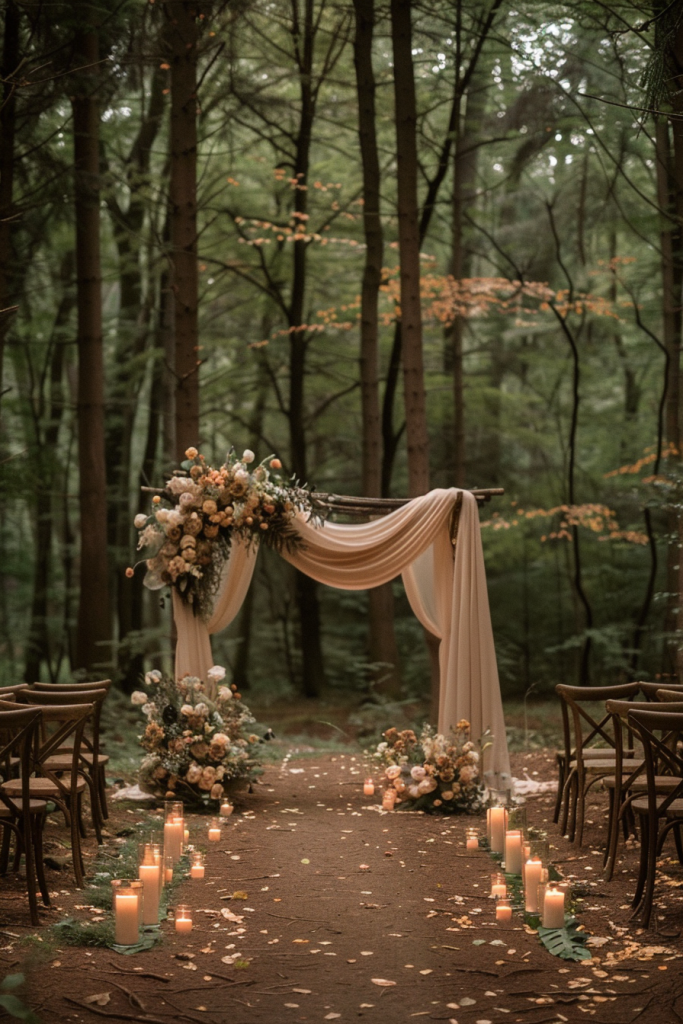 Forest Themed Wedding Ceremony 3