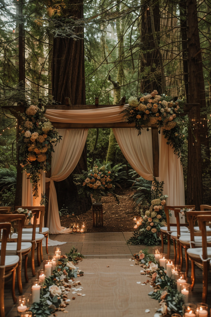 Forest Themed Wedding Ceremony 5