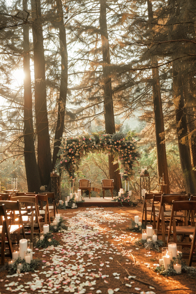 Forest Themed Wedding Ceremony 6